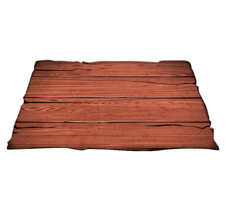 Wood textured striped vinyl rug - TenStickers