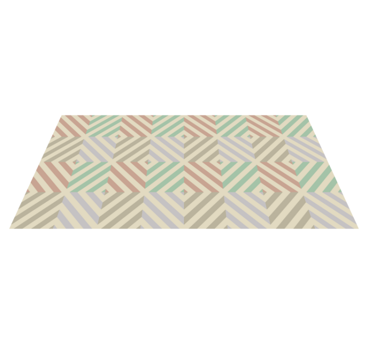 Abstract shapes geometric vinyl rug - TenStickers