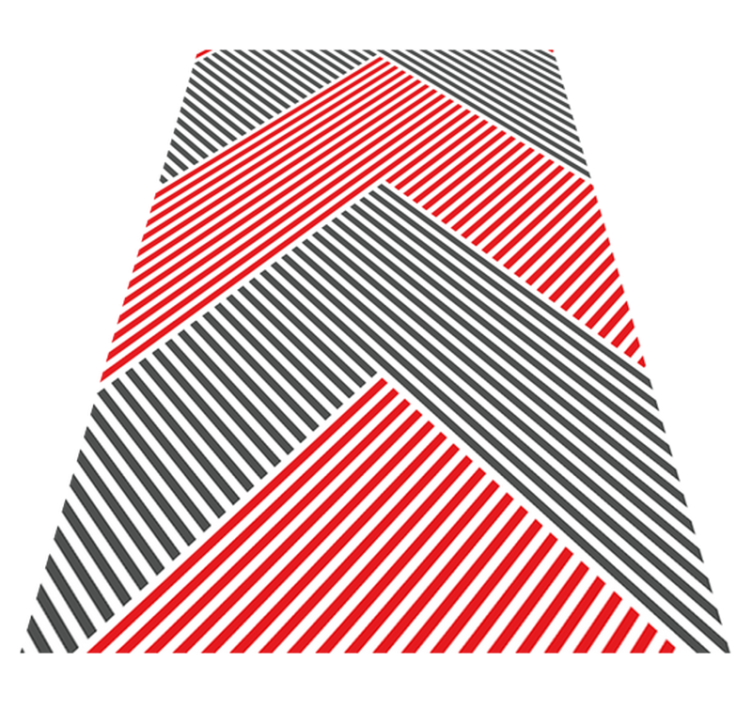 Modern mat with colored lines modern vinyl rug - TenStickers