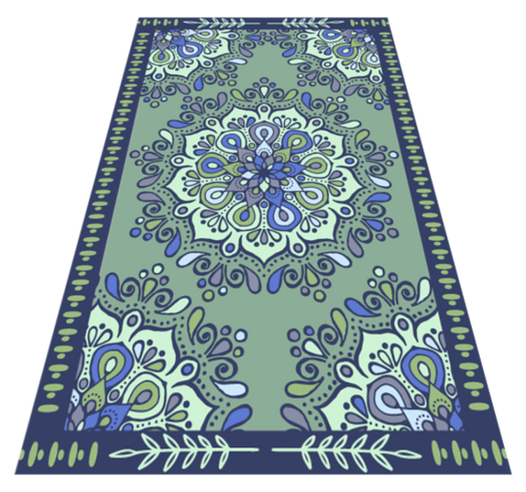 Mandala Motif Centerpiece mandala vinyl rug - TenStickers