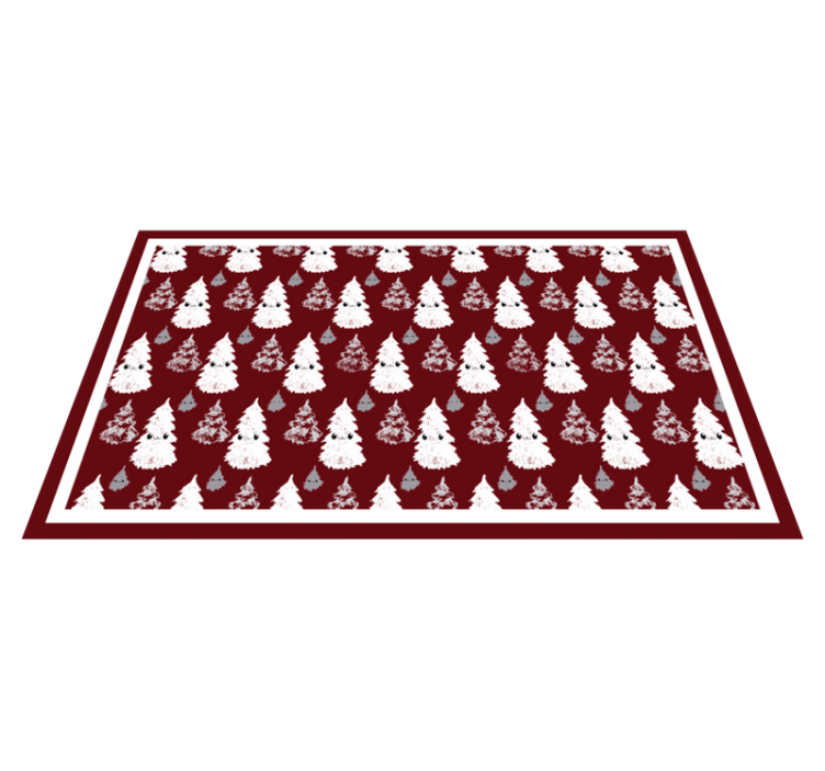 Christmas tree funny Christmas tree mat - TenStickers