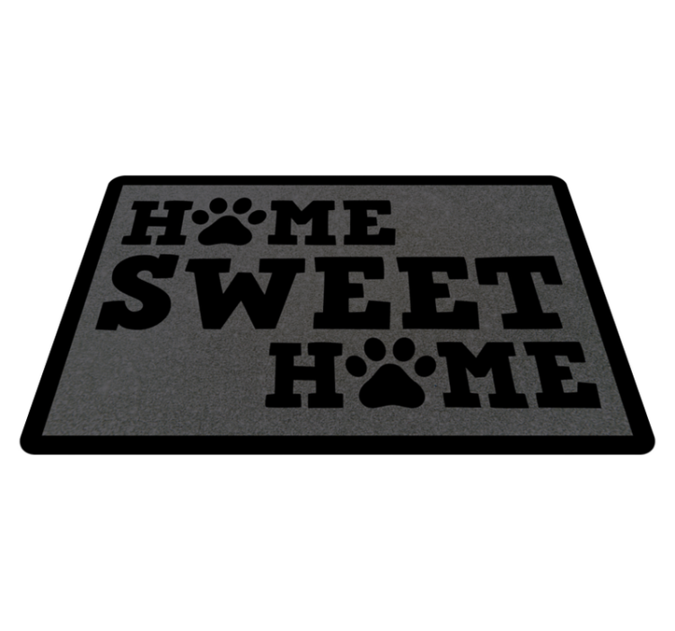 Paw Welcoming Entryway custom rug - TenStickers