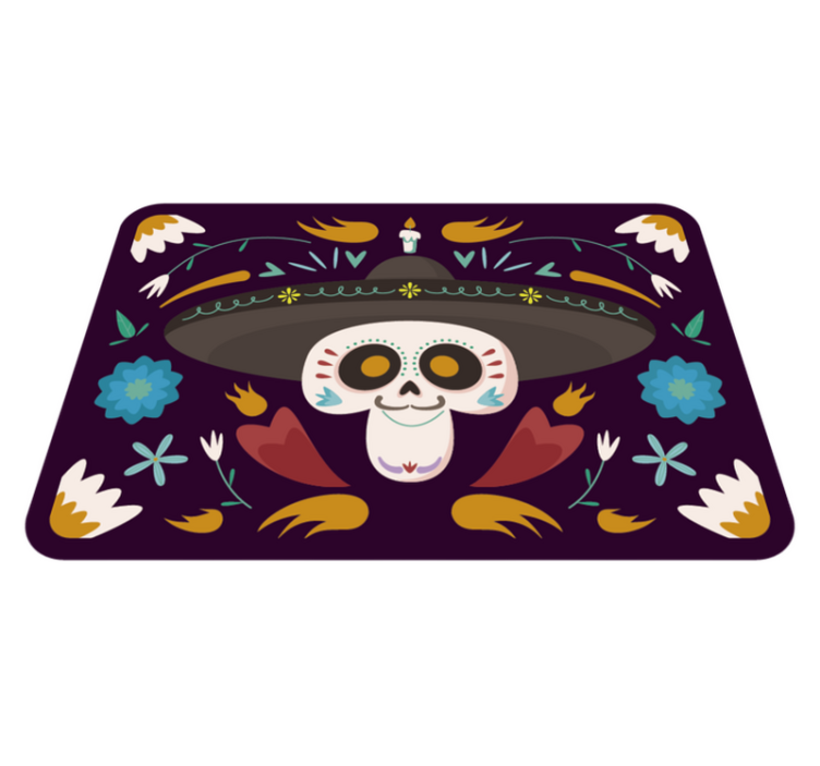 Mexican style halloween rugs - TenStickers