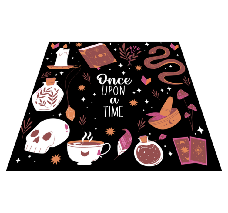 Fairytale Storytime kids vinyl rug - TenStickers