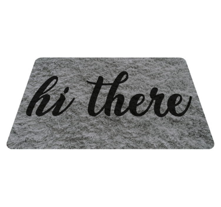 Hi There Decor custom rug - TenStickers