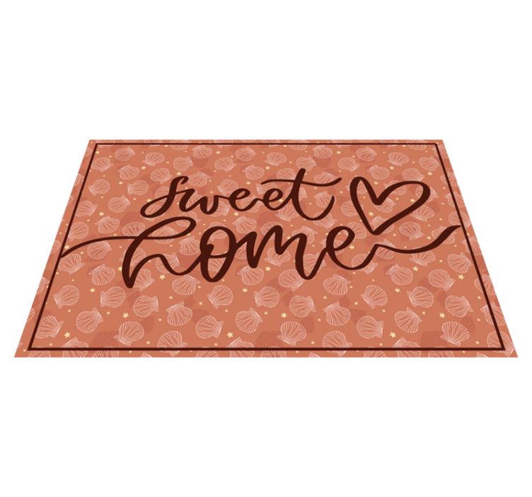 Sweet Home Heart custom rug - TenStickers