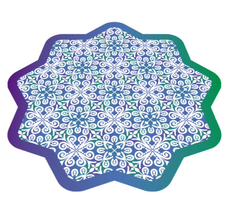 Intricate Tile Design tile carpet - TenStickers