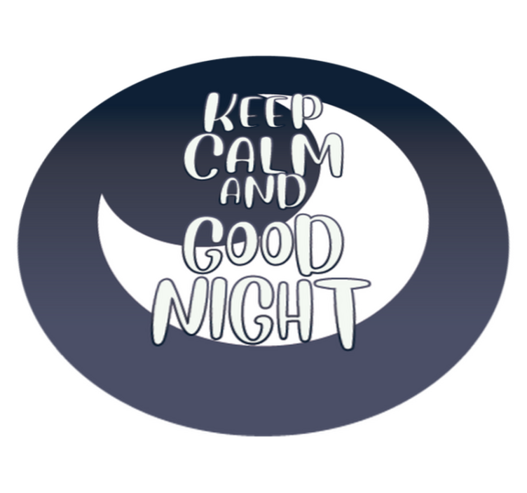 Calm Good Night custom rug - TenStickers