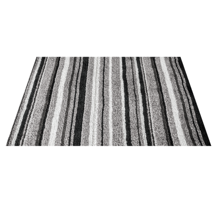 Striped Textured Surface striped vinyl rug - TenStickers