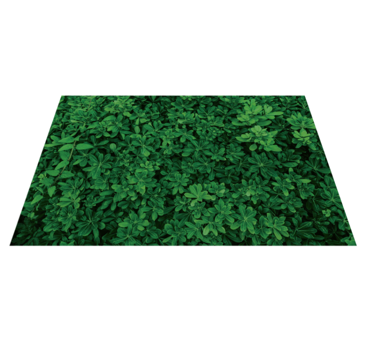 Vinyl rug clovers texture nature rug - TenStickers
