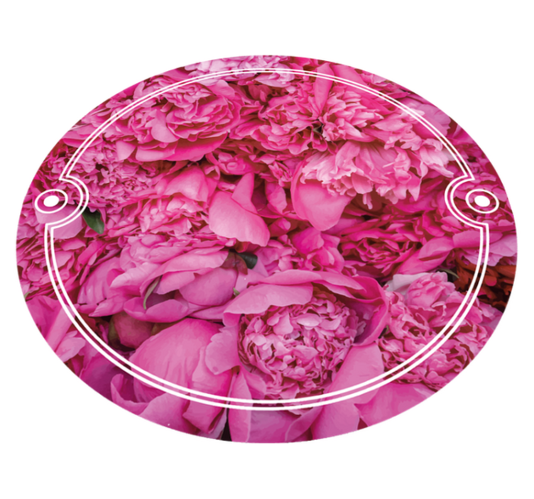 Floral Meditation Space floral vinyl rug - TenStickers