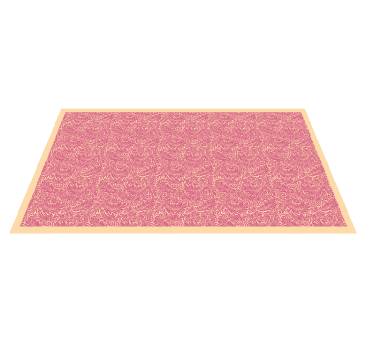 Ornamental Motif bathroom vinyl rug - TenStickers