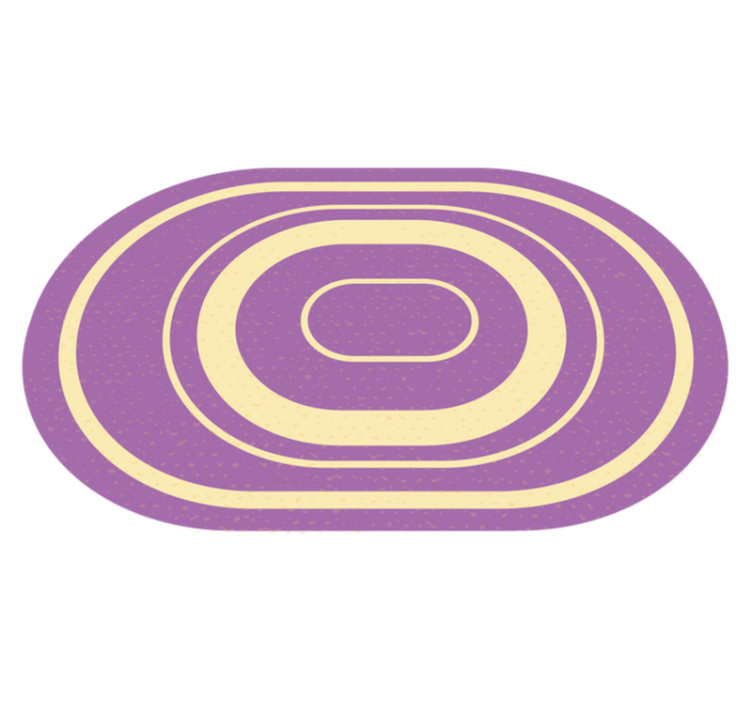 Concentric Ellipses bathroom vinyl rug - TenStickers