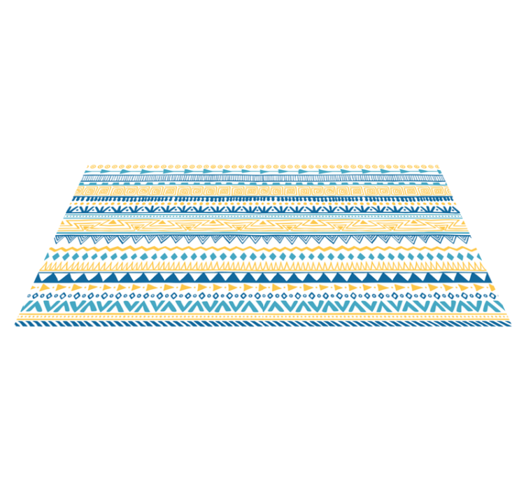 Tribal Stripe Patterns striped vinyl rug - TenStickers
