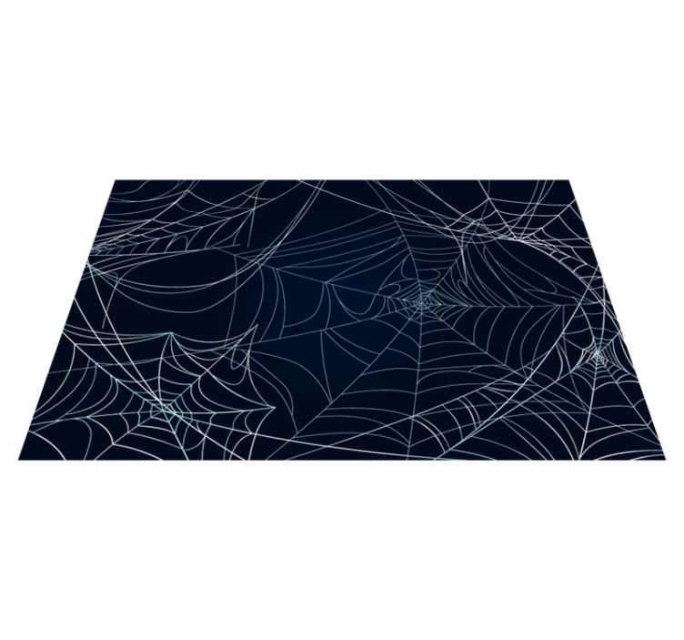 Spooky Cobwebs halloween vinyl rug - TenStickers