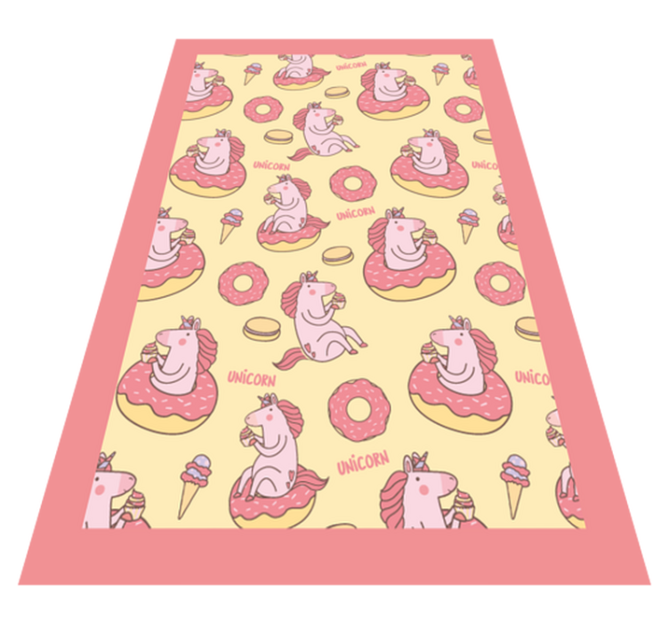 unicorn seamless pattern background animal rug - TenStickers