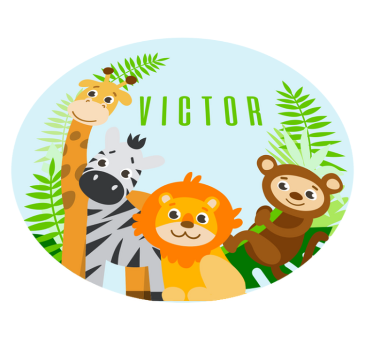 Customizable Safari custom vinyl rug - TenStickers