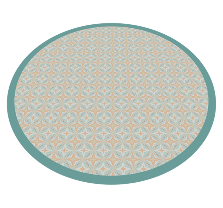Nordic style with circles nordic rug - TenStickers