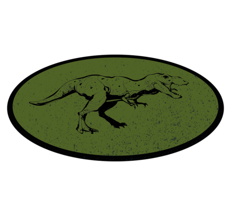 frightening tirannosaurus rex  animal rug - TenStickers