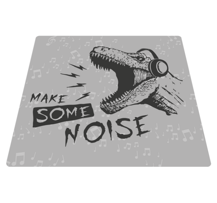 Dynamic Dinosaur Sound kids vinyl rug - TenStickers