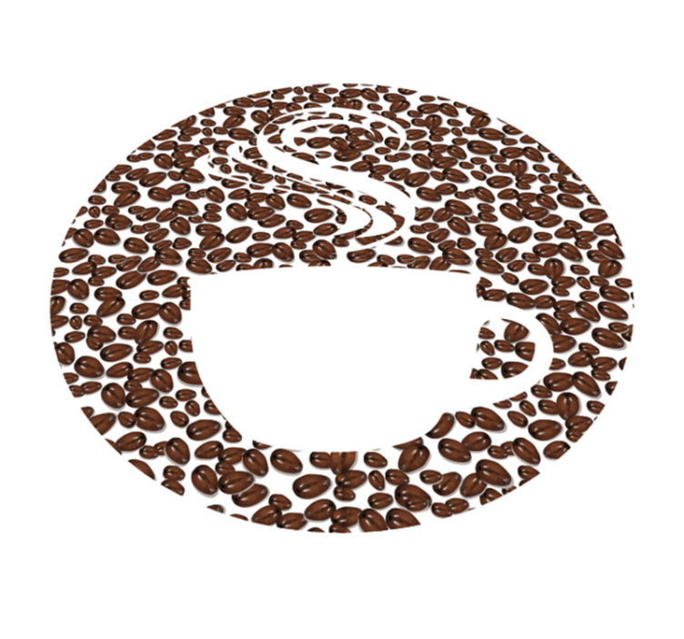 Caffeine Galaxy star vinyl rug - TenStickers