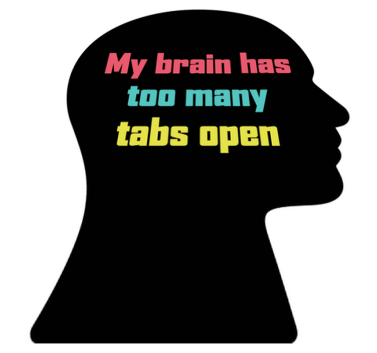 My brain has too many tabs open custom rug - TenStickers