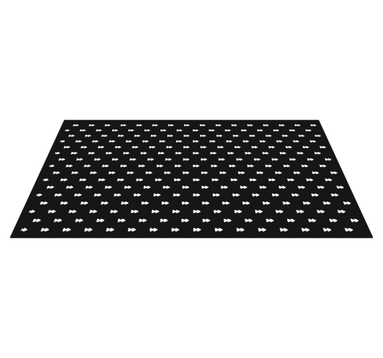 Monochrome Bowties striped vinyl rug - TenStickers