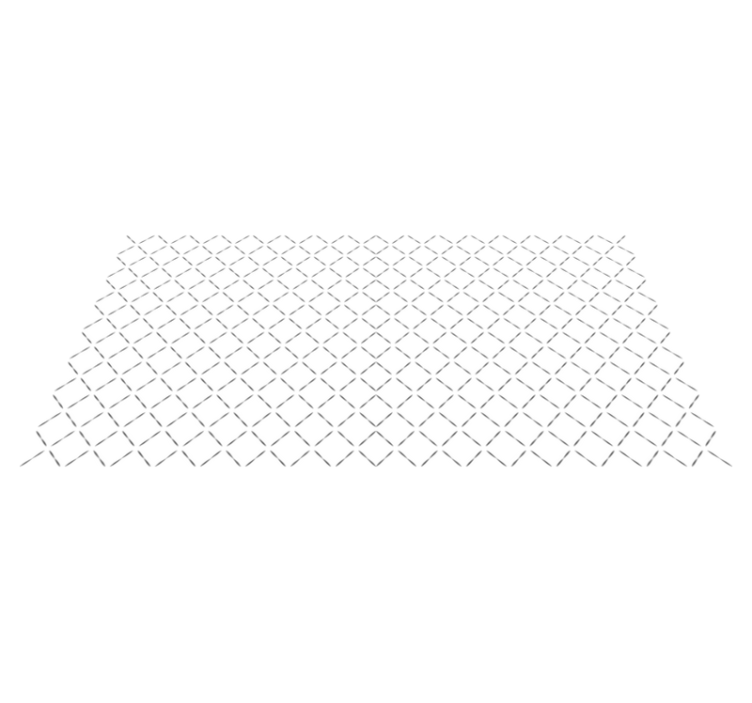 Continuous Line Pattern geometric vinyl rug - TenStickers