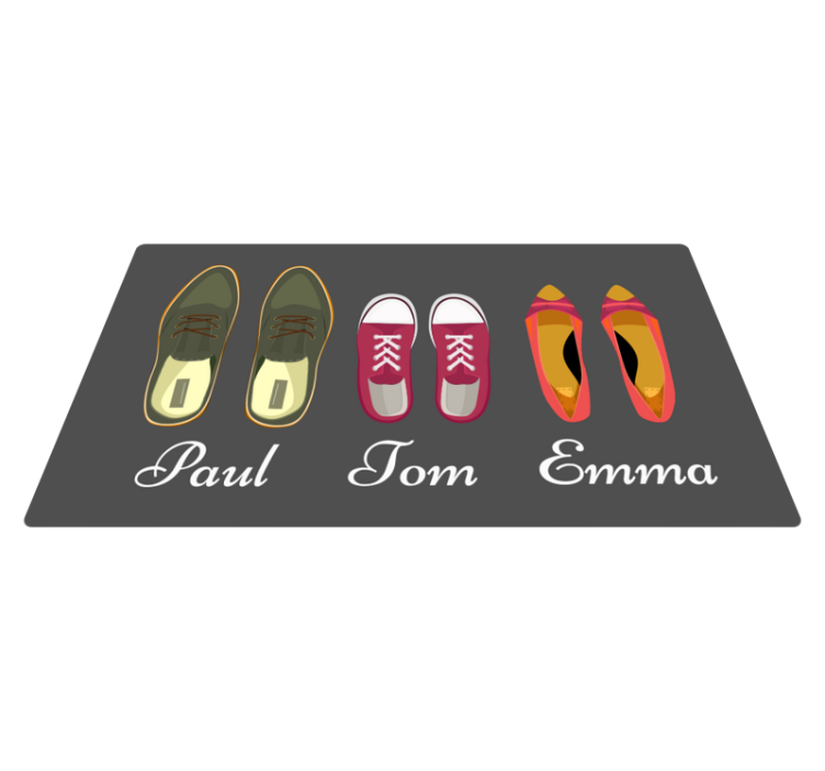 Customizable Footwear custom vinyl rug - TenStickers