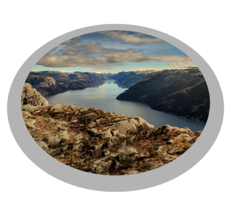 Scenic Landscape View nature vinyl rug - TenStickers