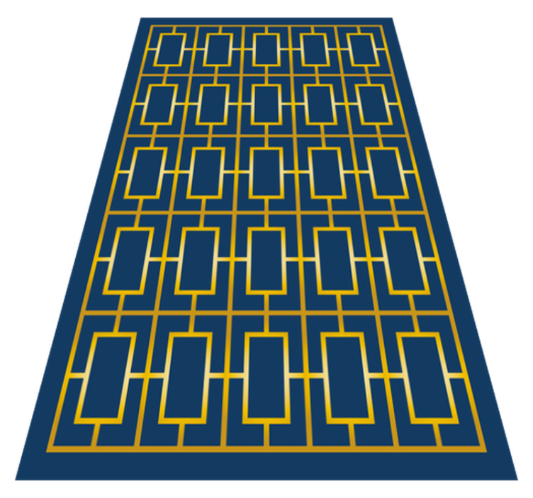 Geometric Sophistication geometric vinyl rug - TenStickers
