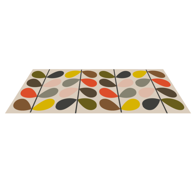 Colorful Orb Patterns geometric vinyl rug - TenStickers