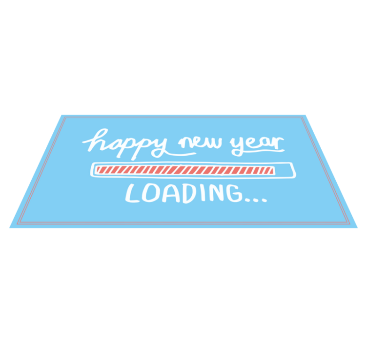 Loading new year custom rug - TenStickers