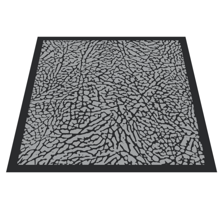 Elephant Print animal print vinyl rug - TenStickers