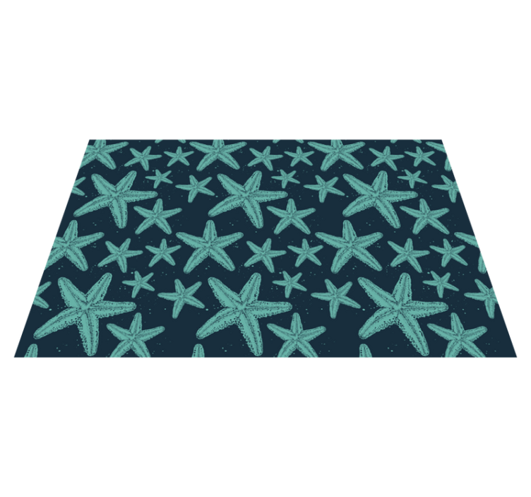 Starfish Pattern nature vinyl rug - TenStickers