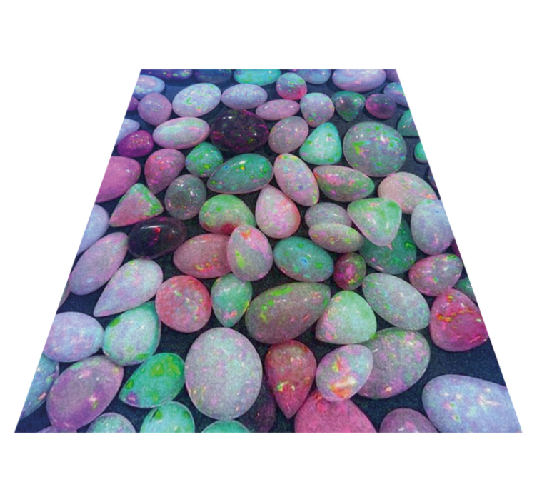 Small opal  stone floor tiles - TenStickers