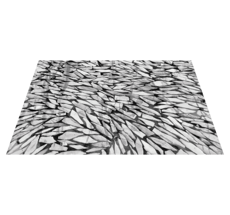 Grey realistic pattern stone effect vinyl rug - TenStickers