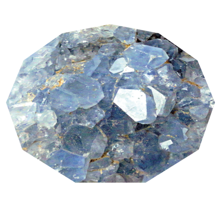 Glacial crystal pattern textured vinyl rug - TenStickers