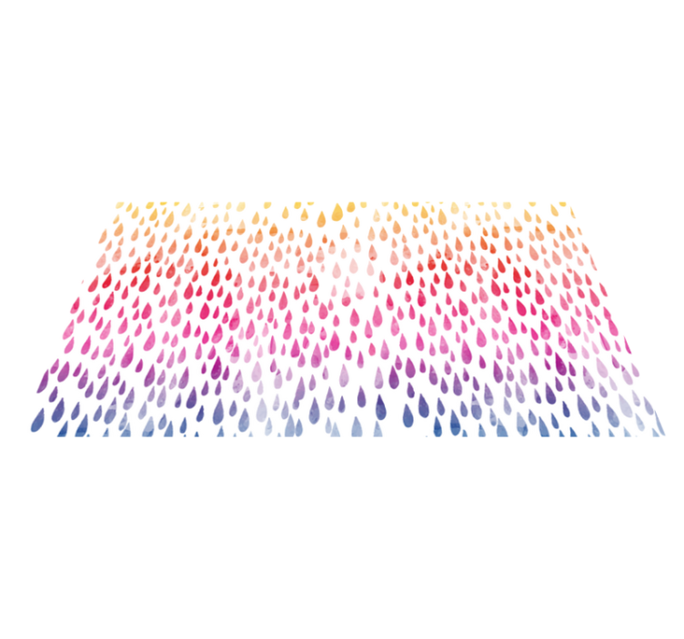 Droplet Pattern textured vinyl rug - TenStickers