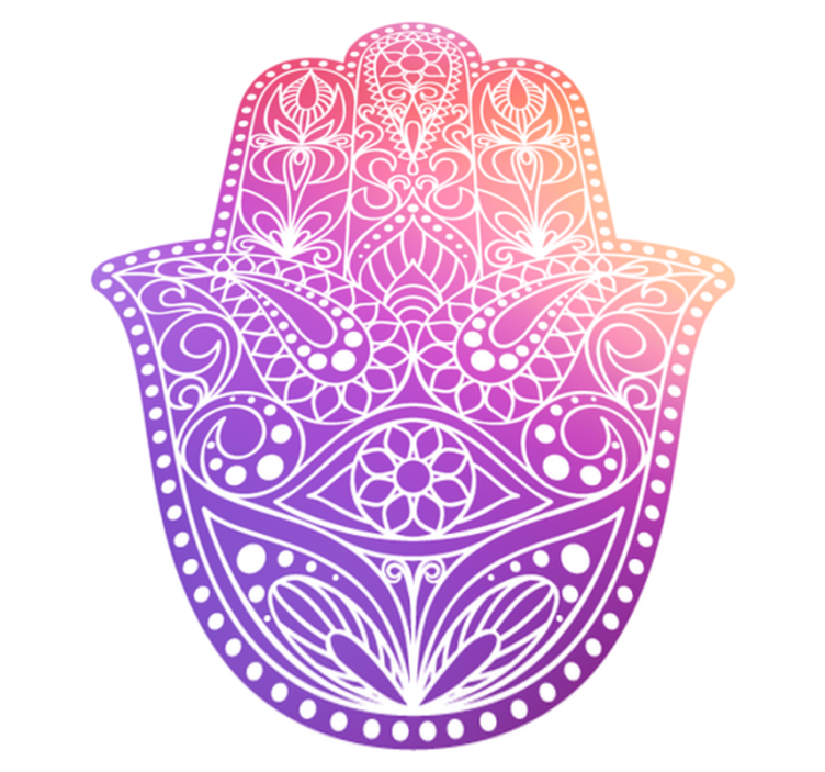 Mandala vinyl rug handcrafted design - TenStickers