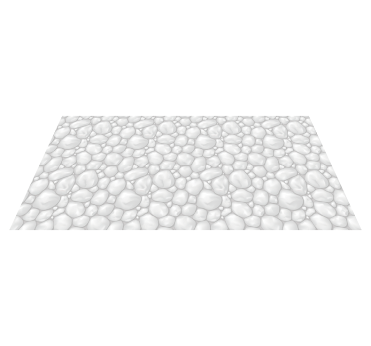 White stones mosaic floor tiles - TenStickers