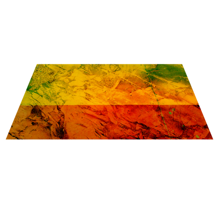 Warm Color Layers textured vinyl rug - TenStickers