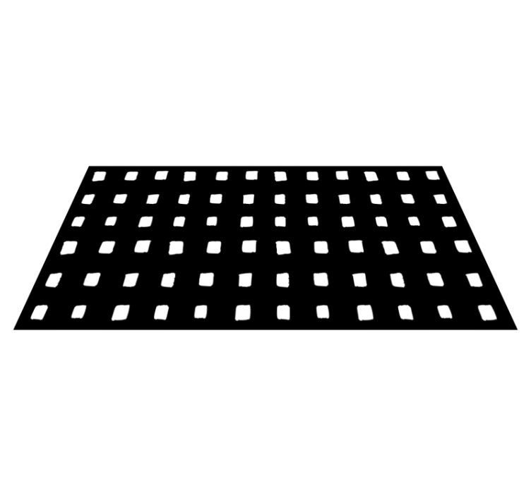 Black and white squares geometric rugs - TenStickers