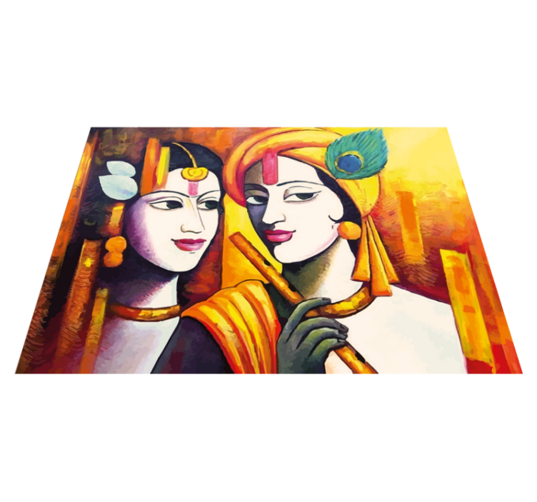 Modern art humans modern rug - TenStickers