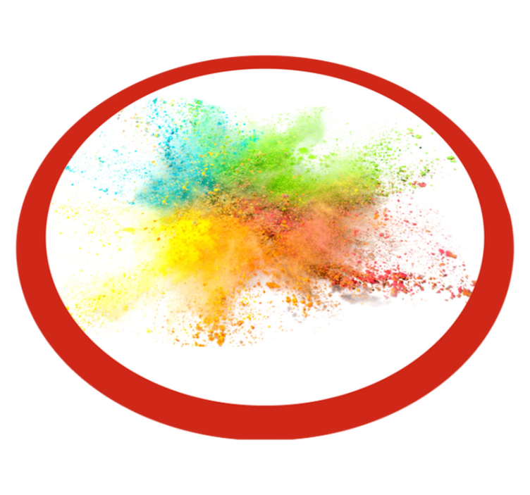 Colorful explosion effect bedroom vinyl rug - TenStickers