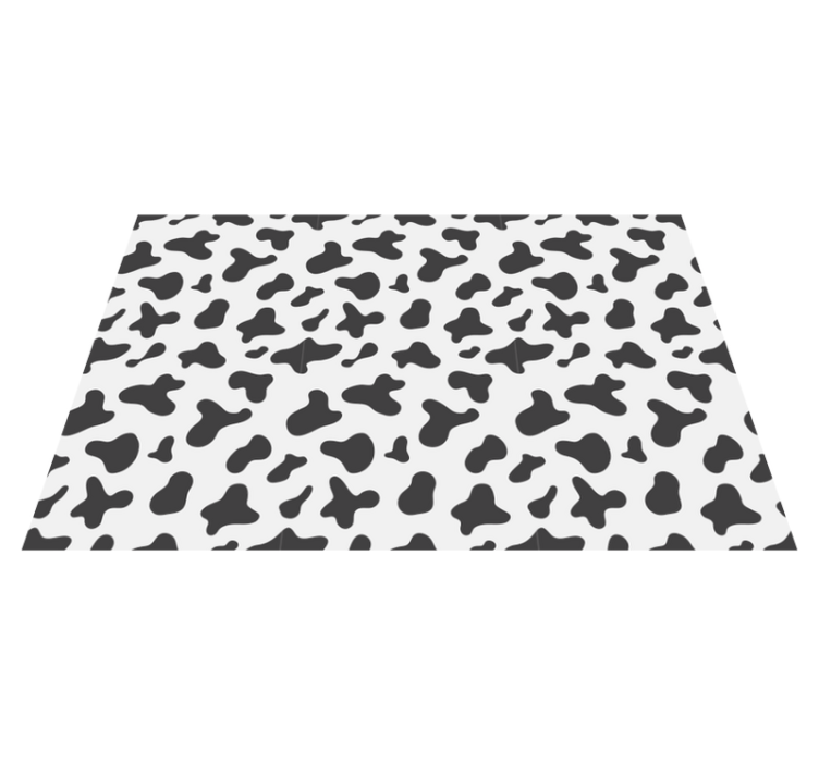 Cow print animal vinyl rug - TenStickers