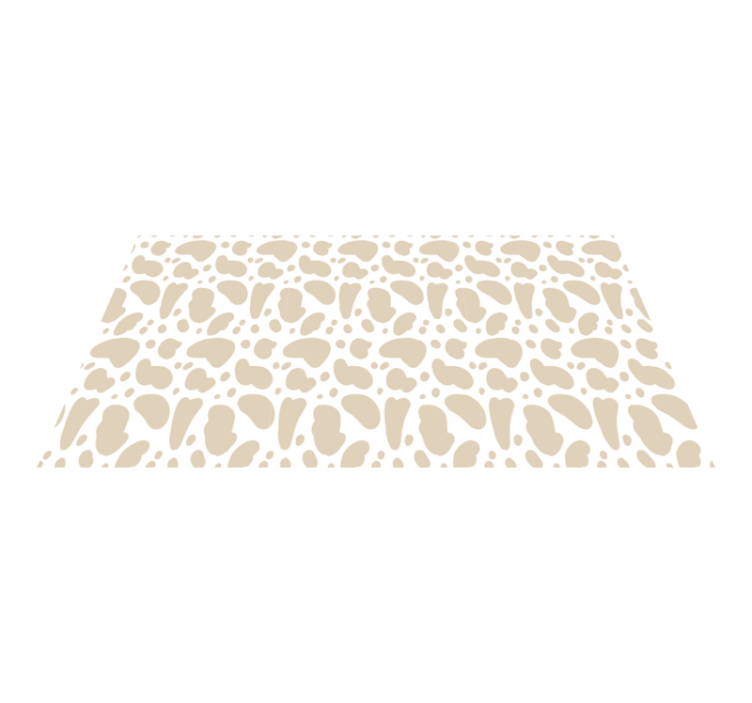 Beige giraffe spots animal print vinyl rug - TenStickers
