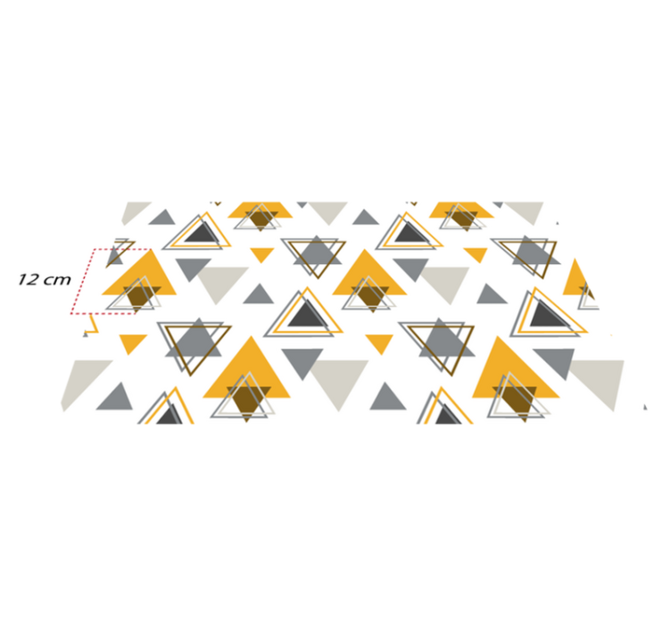 Pantone triangles pattern  nordic vinyl rug - TenStickers