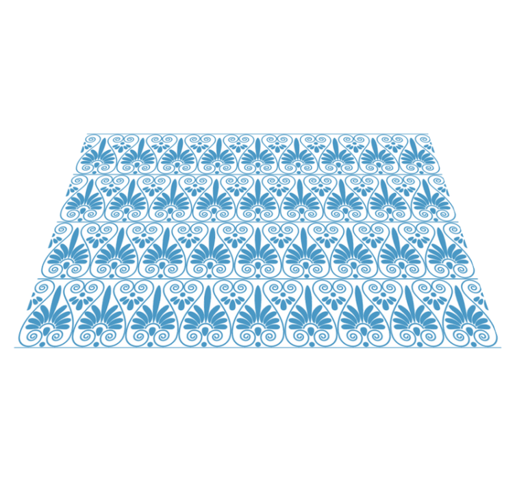 Greek style tile effect vinyl rug - TenStickers