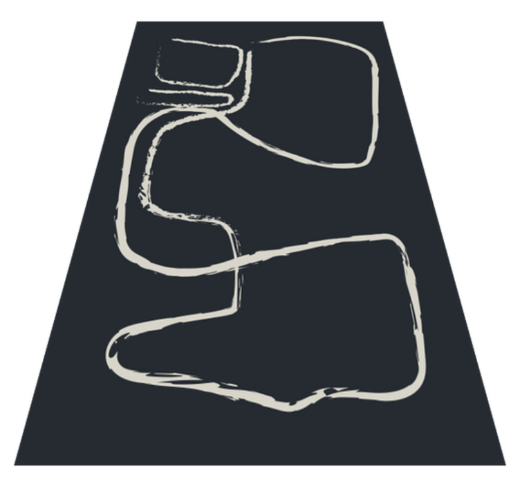 Abstract Line Patterns minimal vinyl rug - TenStickers